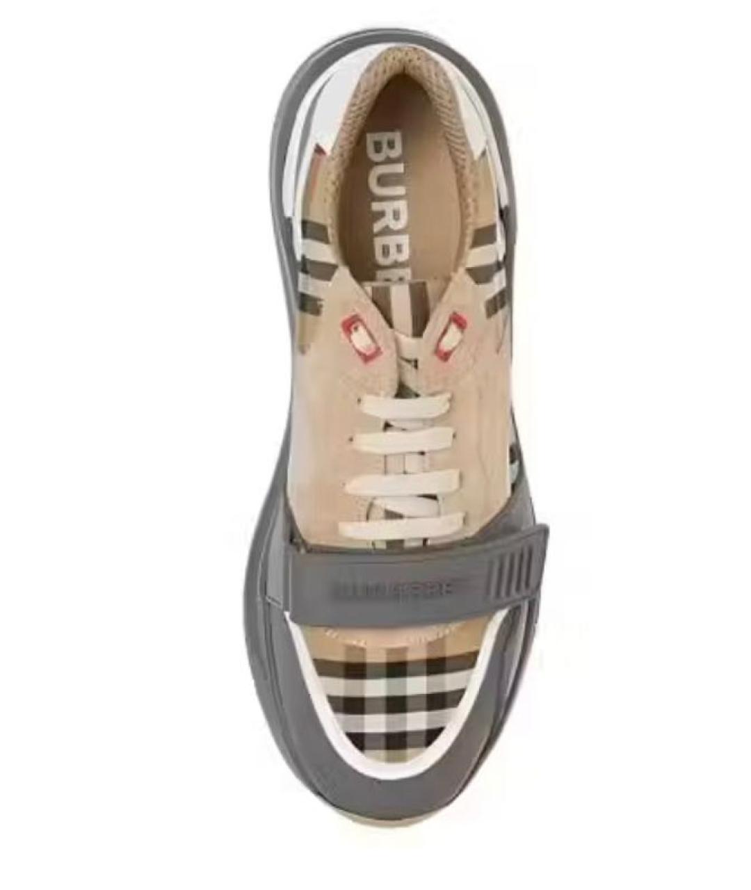 BURBERRY Бежевые кроссовки, фото 5