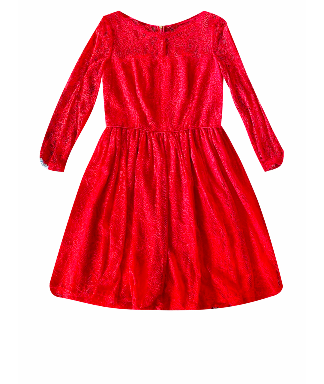 JUICY COUTURE Красное шифоновое коктейльное платье, фото 1