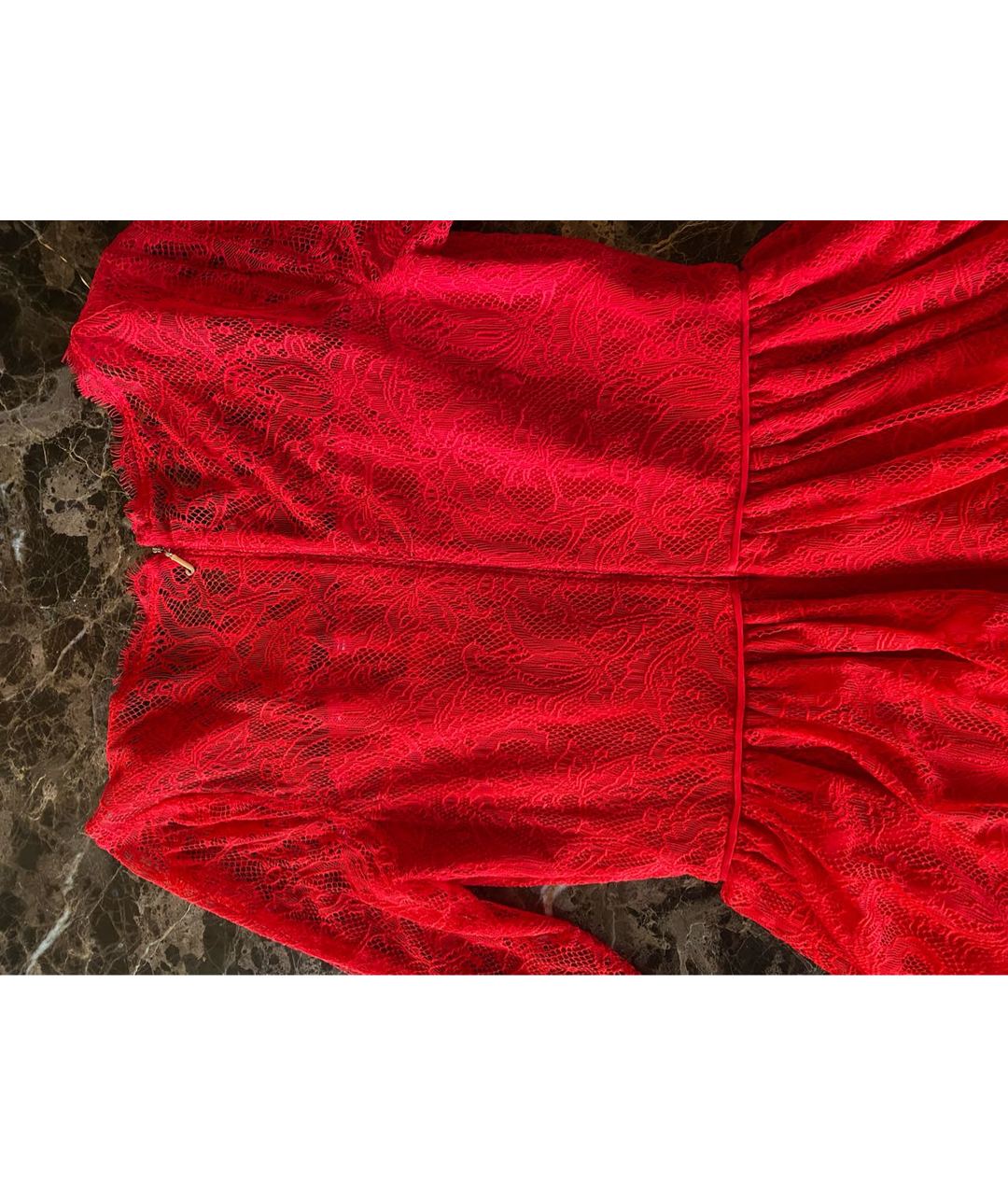 JUICY COUTURE Красное шифоновое коктейльное платье, фото 2