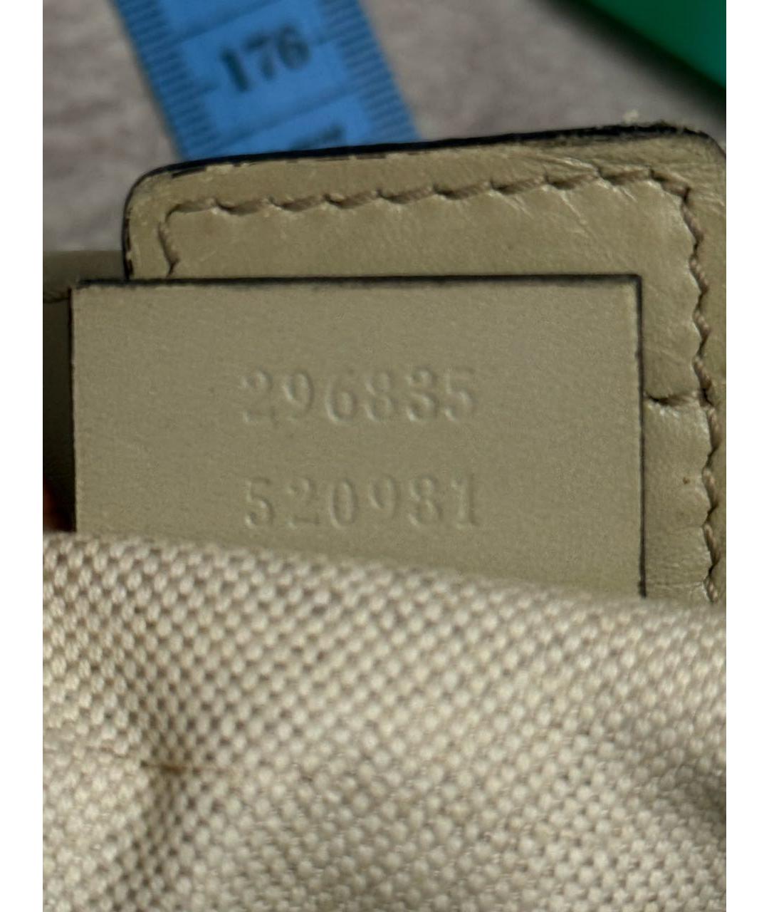 GUCCI Бежевая жаккардовая сумка тоут, фото 7