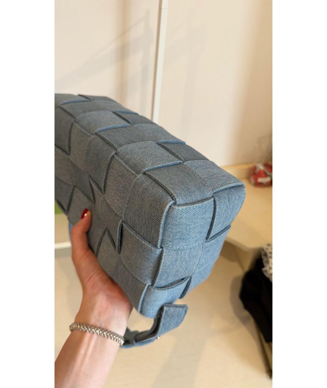 BOTTEGA VENETA Синяя деним сумка через плечо, фото 3