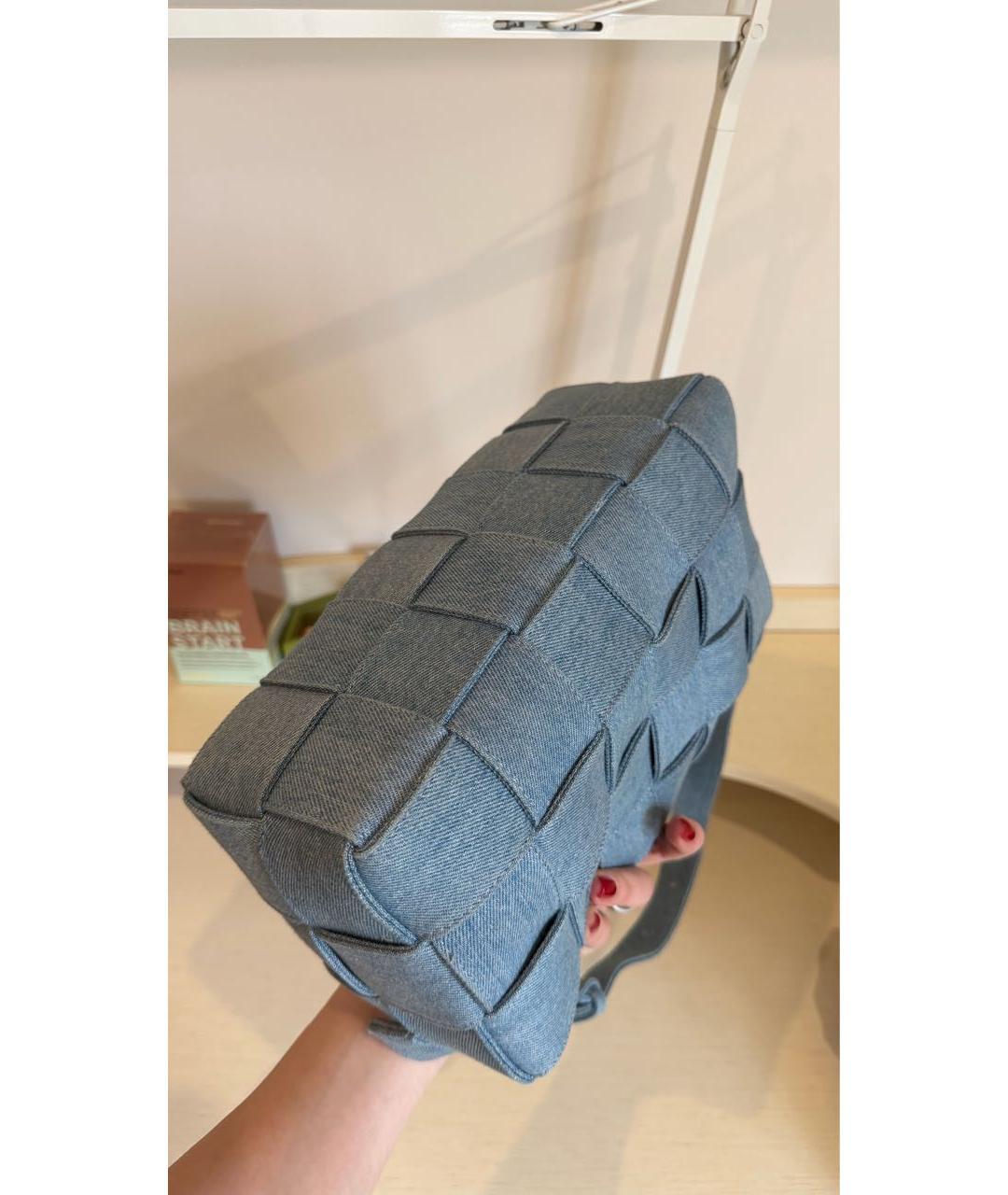 BOTTEGA VENETA Синяя деним сумка через плечо, фото 4