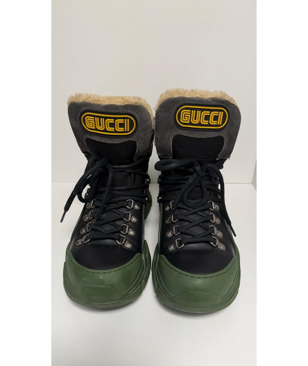 GUCCI Черные ботинки, фото 2