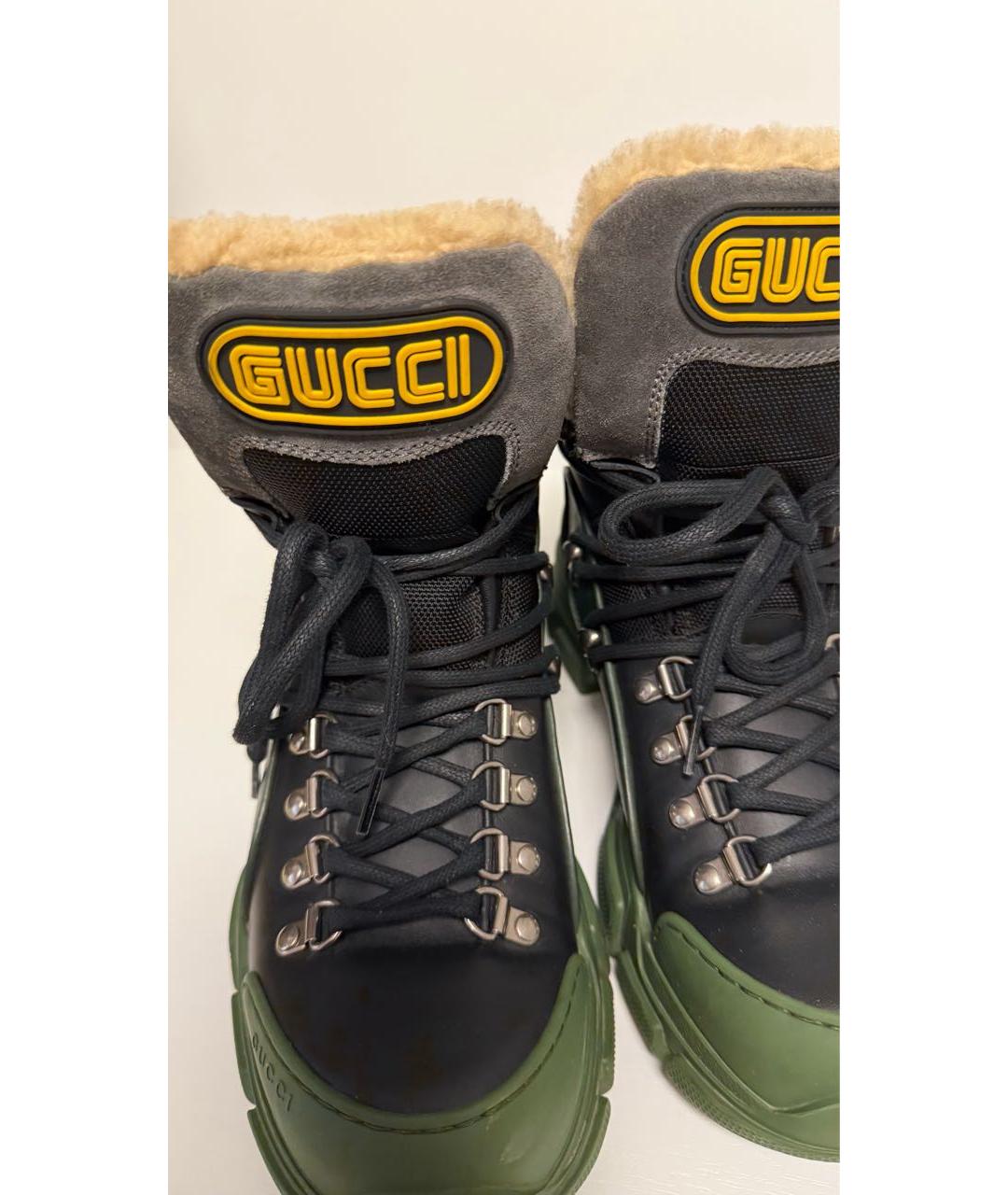GUCCI Черные ботинки, фото 5