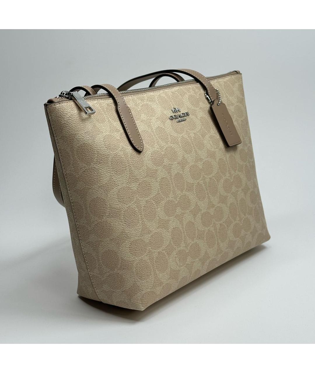 COACH Бежевая сумка тоут, фото 2