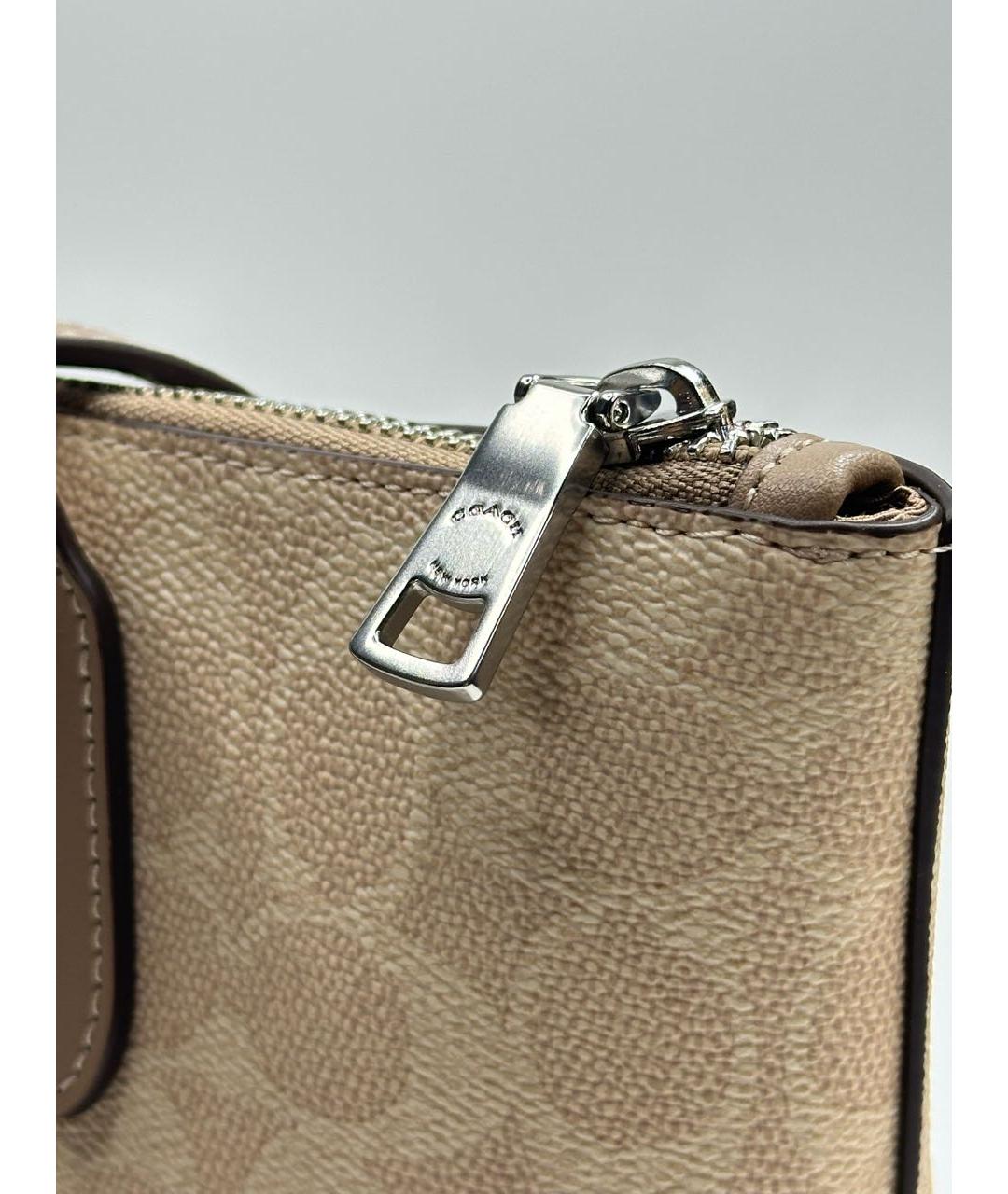 COACH Бежевая сумка тоут, фото 7