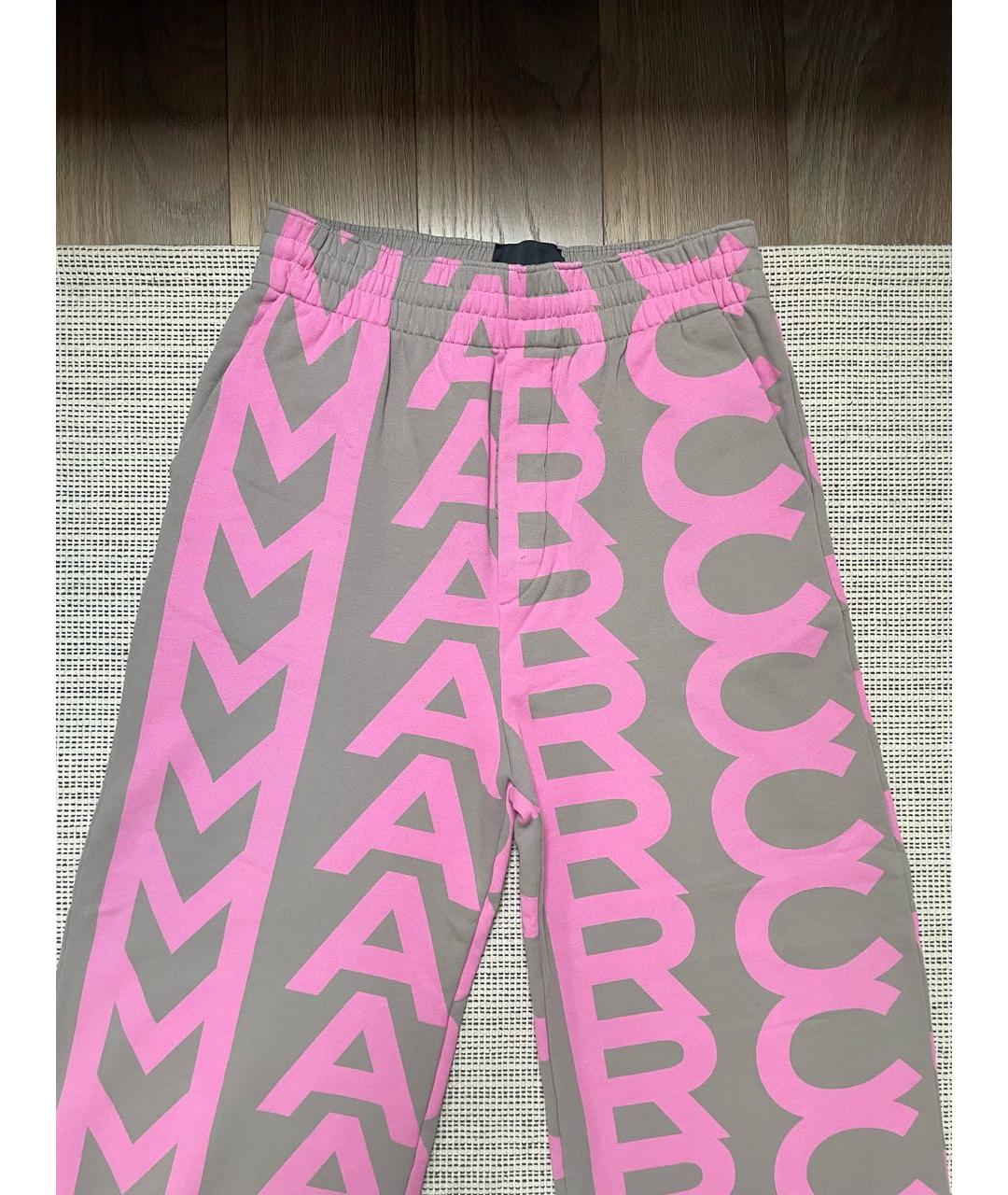 MARC JACOBS Розовые хлопковые брюки широкие, фото 4