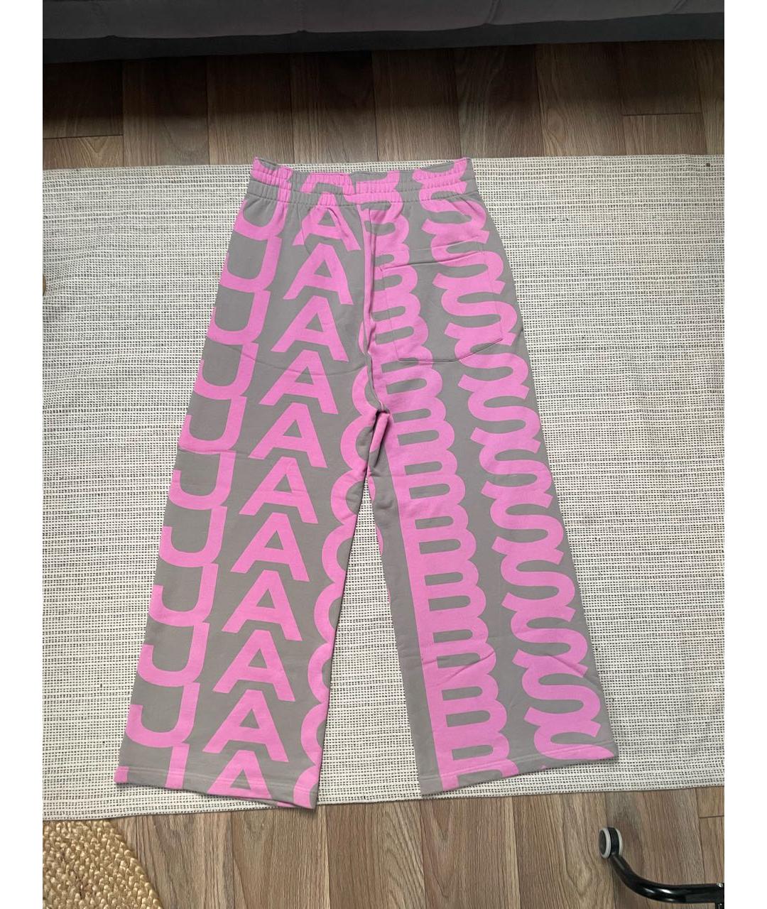 MARC JACOBS Розовые хлопковые брюки широкие, фото 2