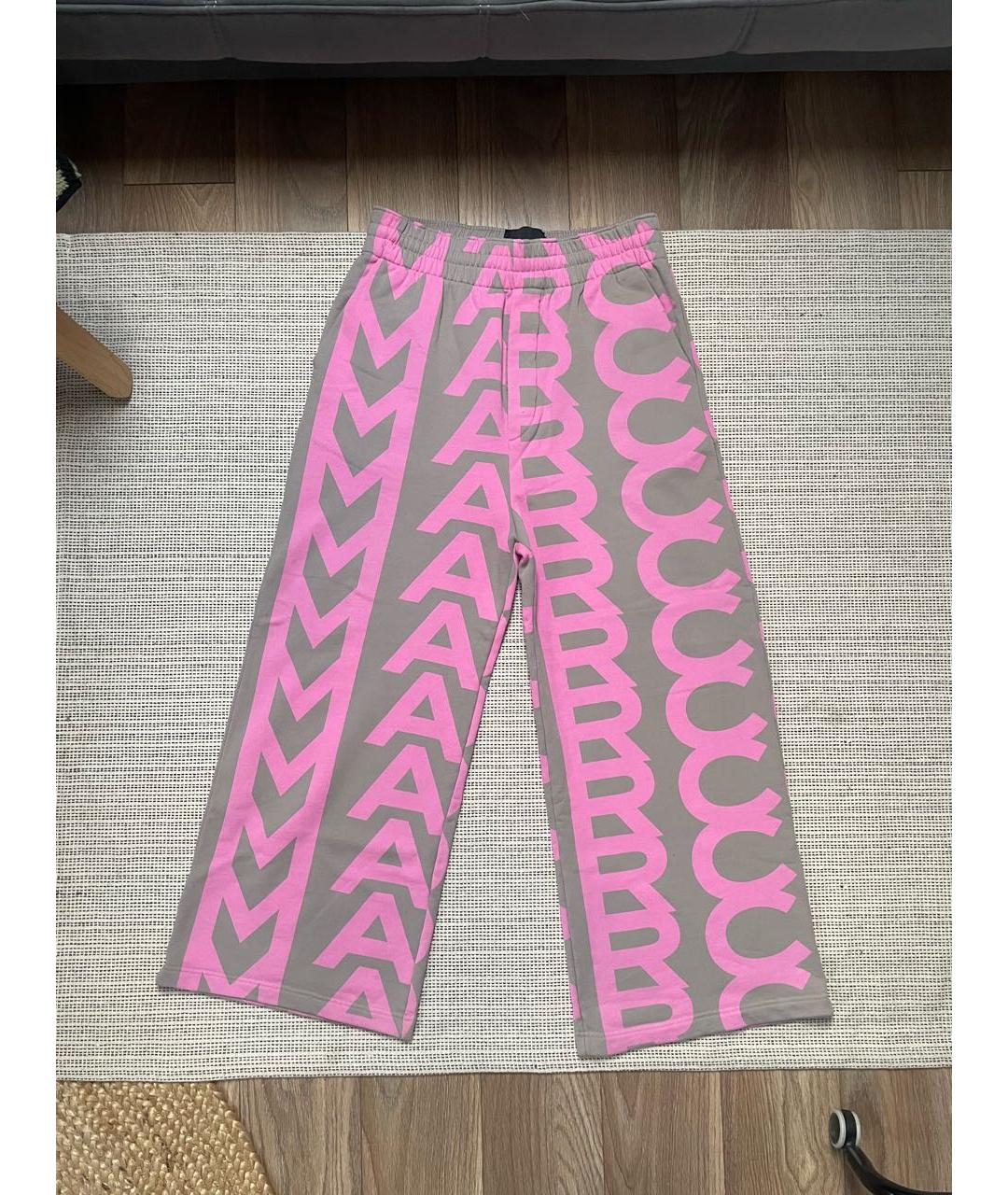 MARC JACOBS Розовые хлопковые брюки широкие, фото 5