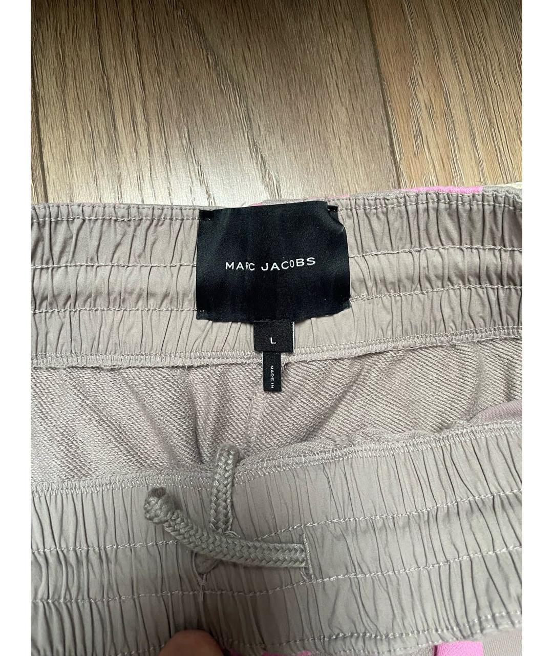 MARC JACOBS Розовые хлопковые брюки широкие, фото 3