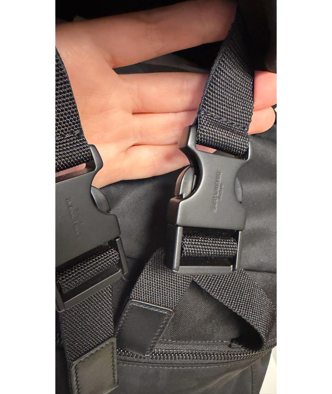 SAINT LAURENT Черный рюкзак, фото 8