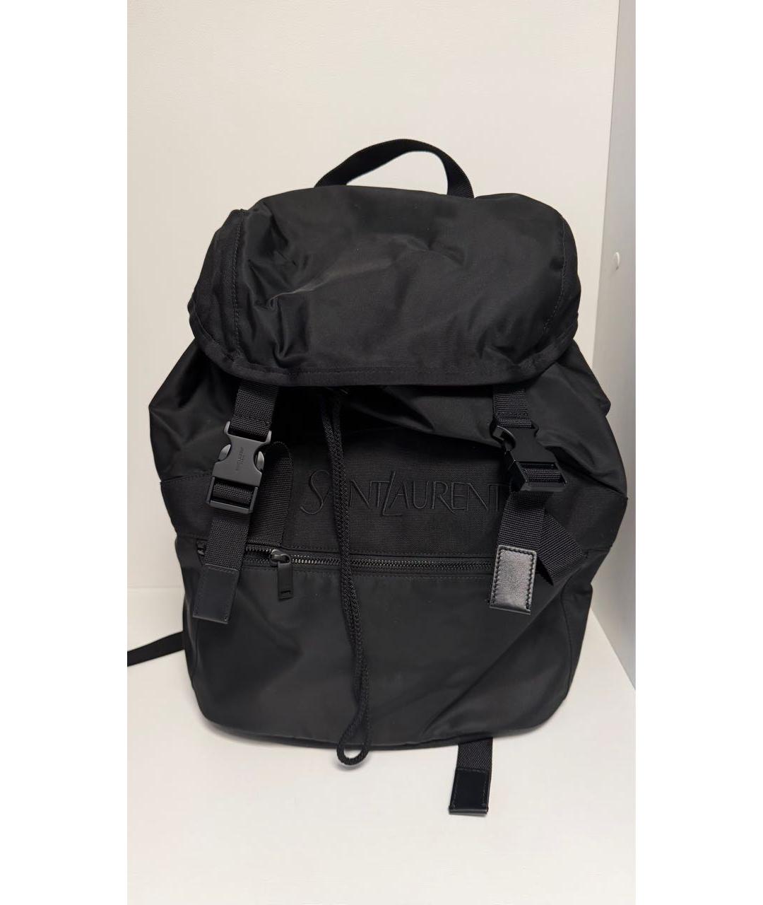 SAINT LAURENT Черный рюкзак, фото 9