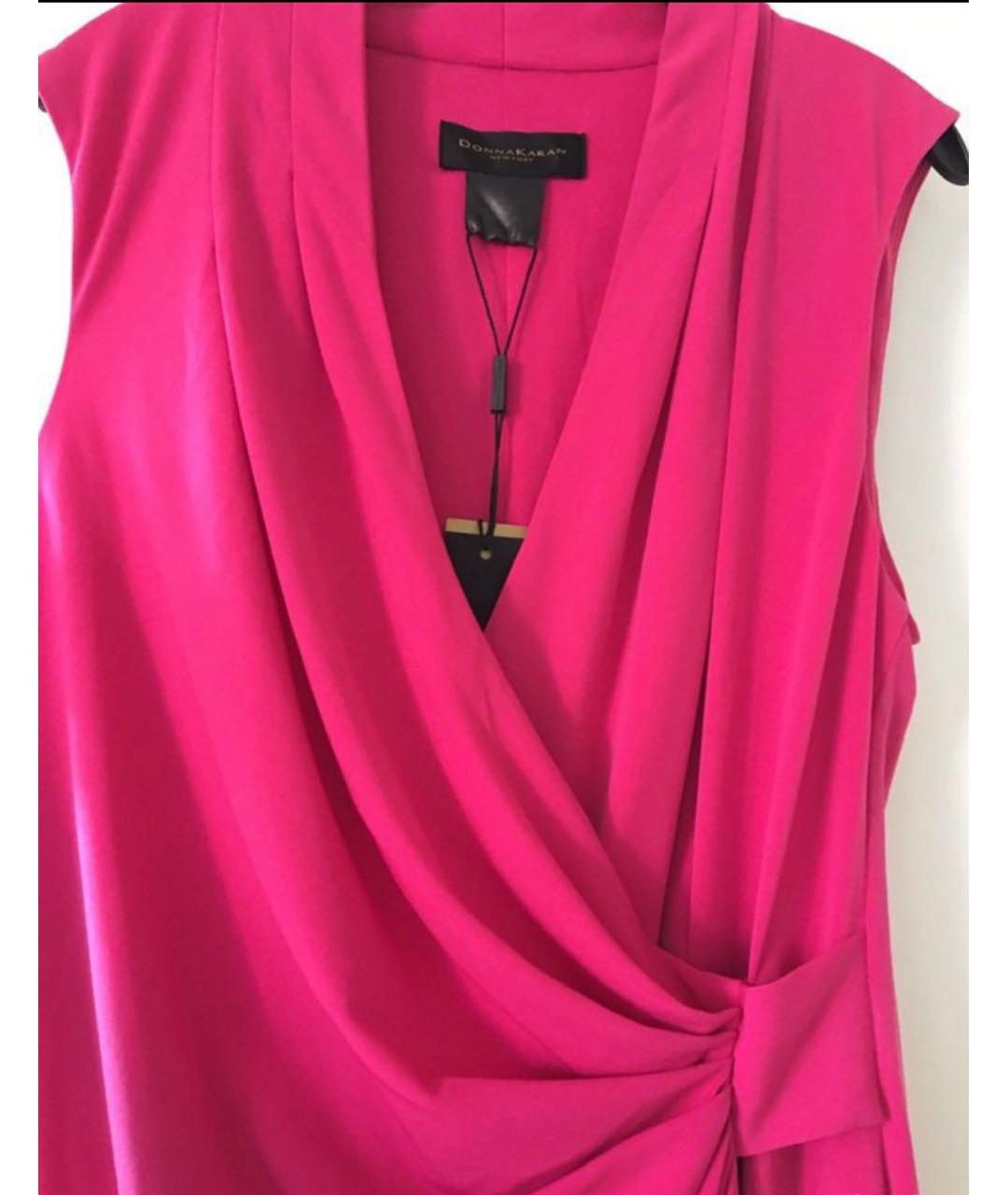 DKNY Фуксия коктейльное платье, фото 4