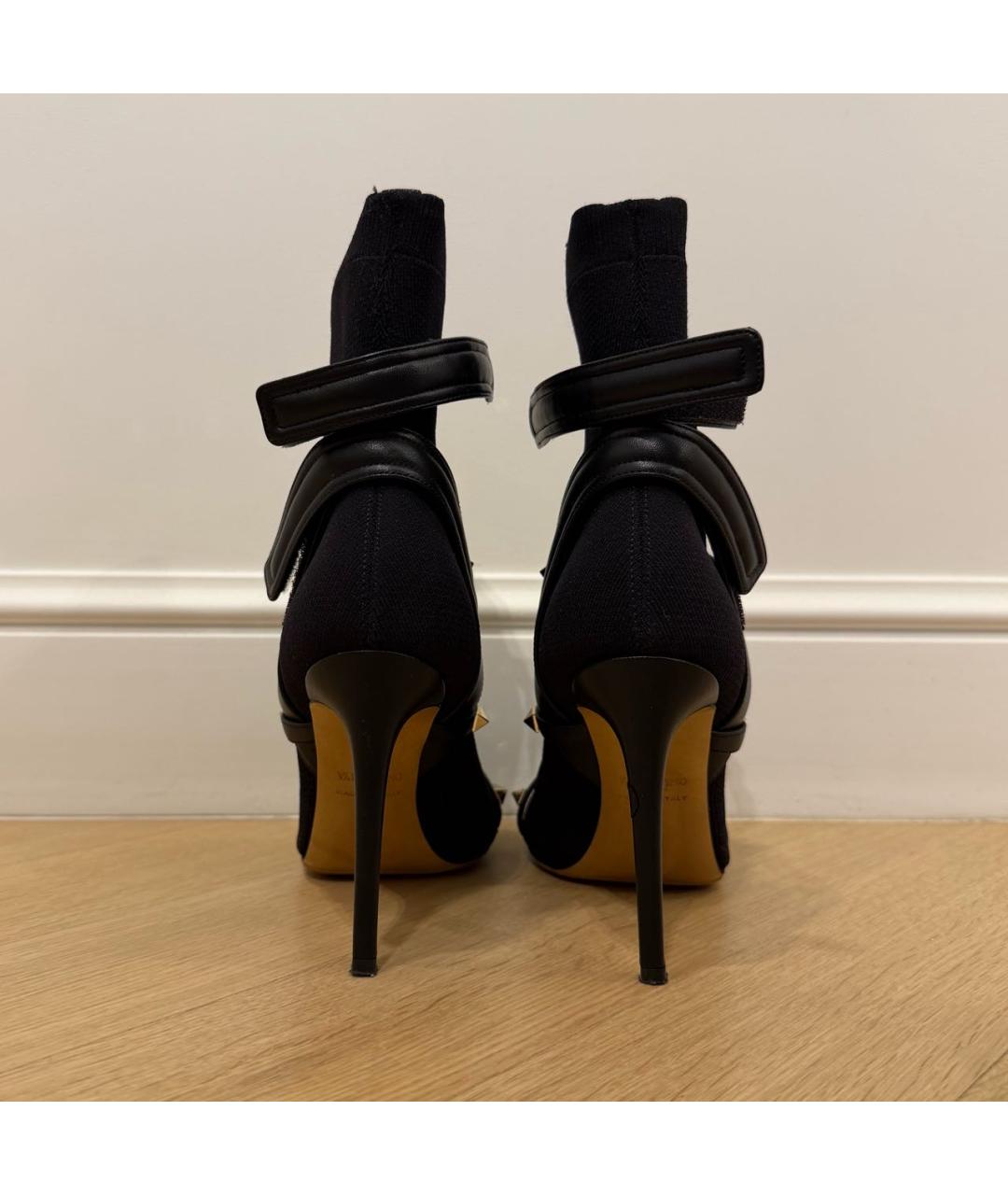 VALENTINO Черные текстильные ботильоны, фото 5