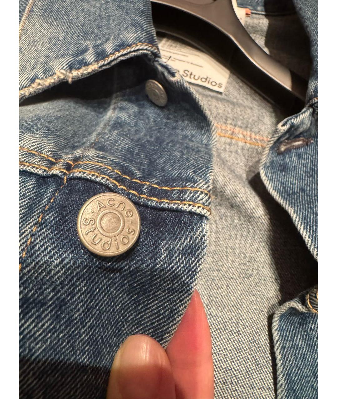 ACNE STUDIOS Синий деним жакет/пиджак, фото 4