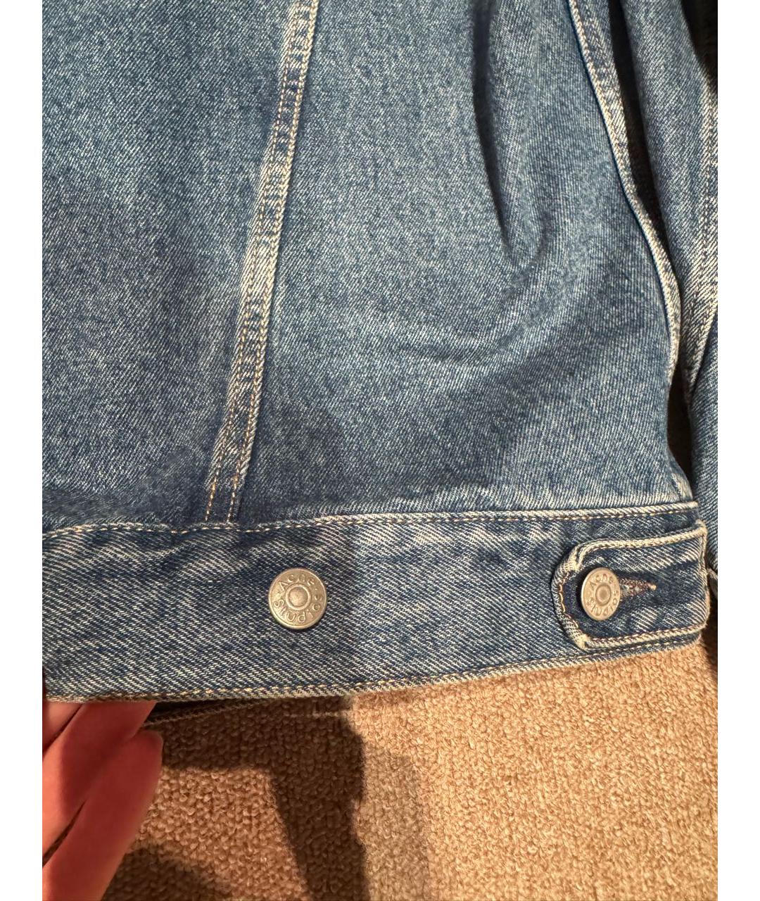 ACNE STUDIOS Синий деним жакет/пиджак, фото 7