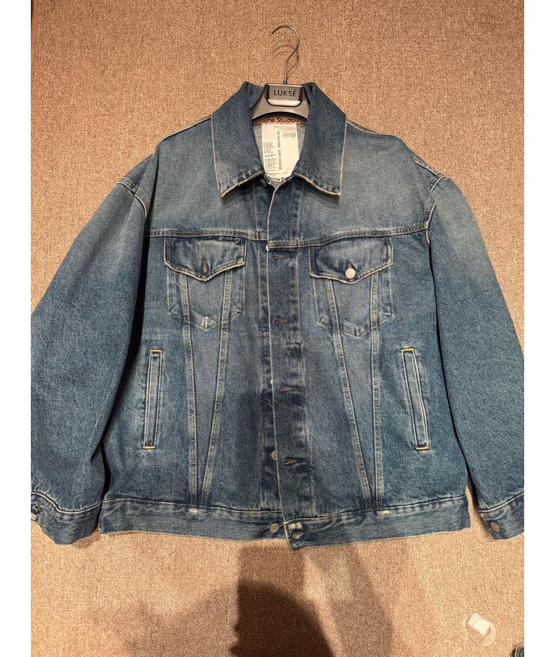 ACNE STUDIOS Синий деним жакет/пиджак, фото 8