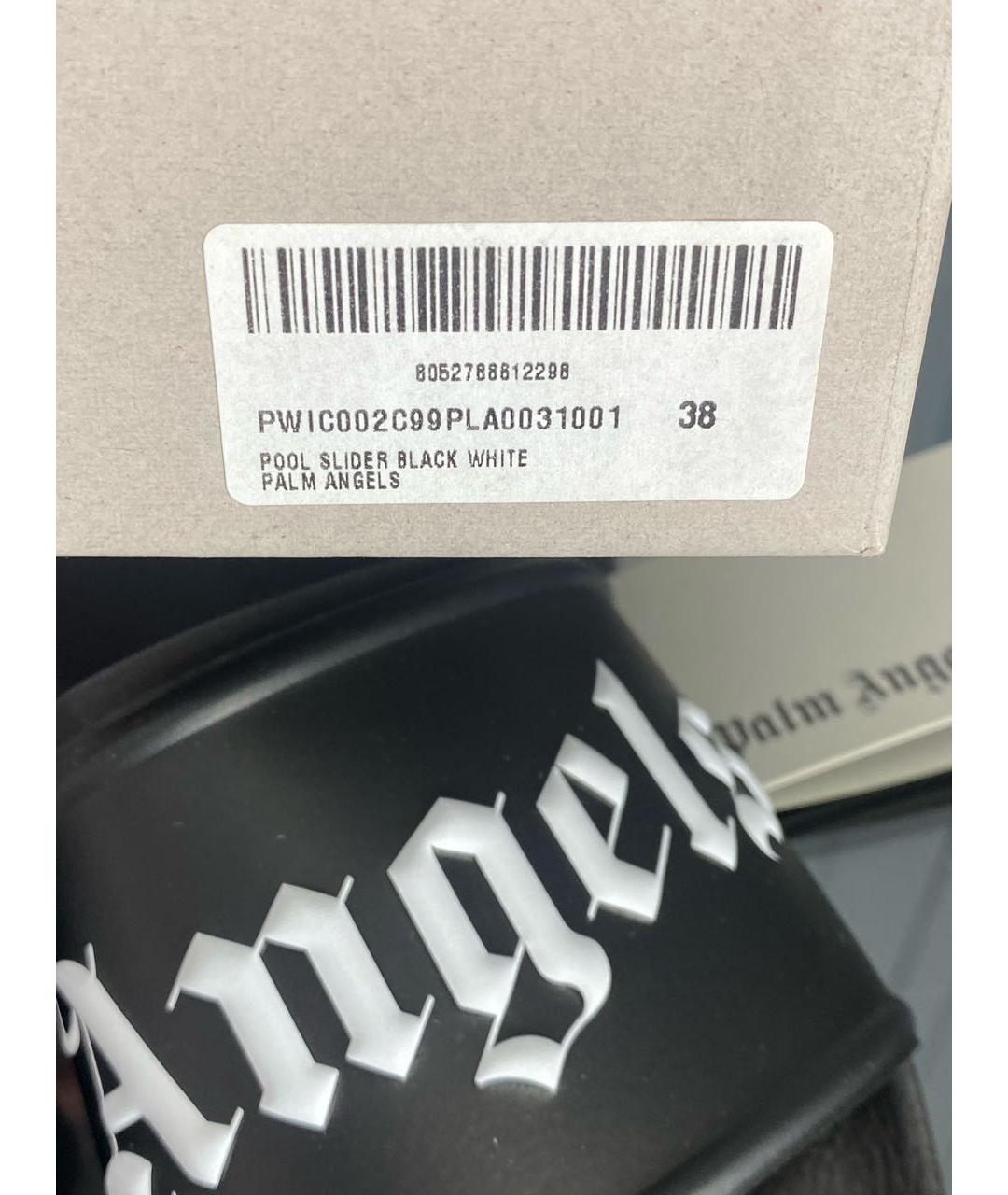 PALM ANGELS Черные шлепанцы, фото 7