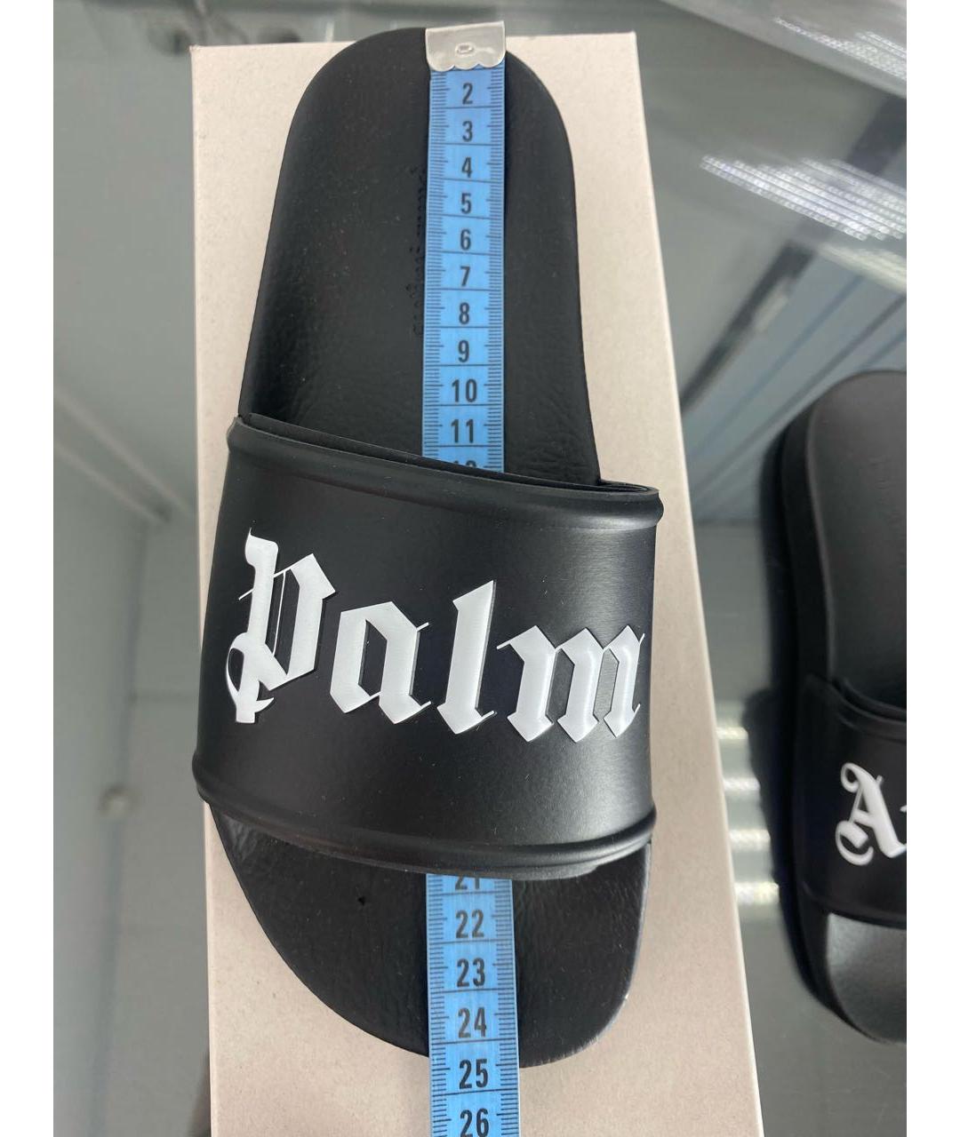 PALM ANGELS Черные шлепанцы, фото 6