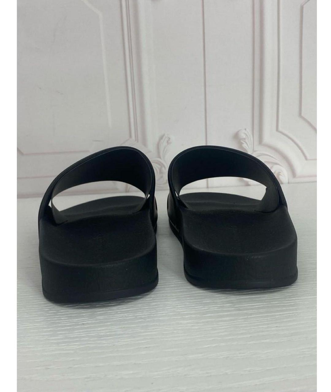 PALM ANGELS Черные шлепанцы, фото 4