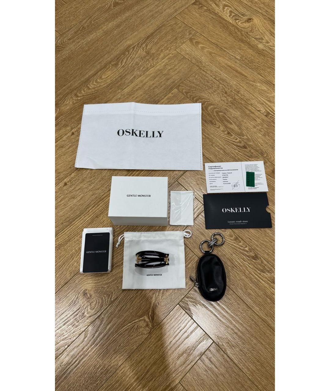 GENTLE MONSTER Черные пластиковые солнцезащитные очки, фото 7