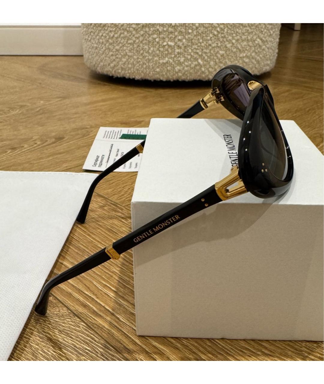 GENTLE MONSTER Черные пластиковые солнцезащитные очки, фото 2
