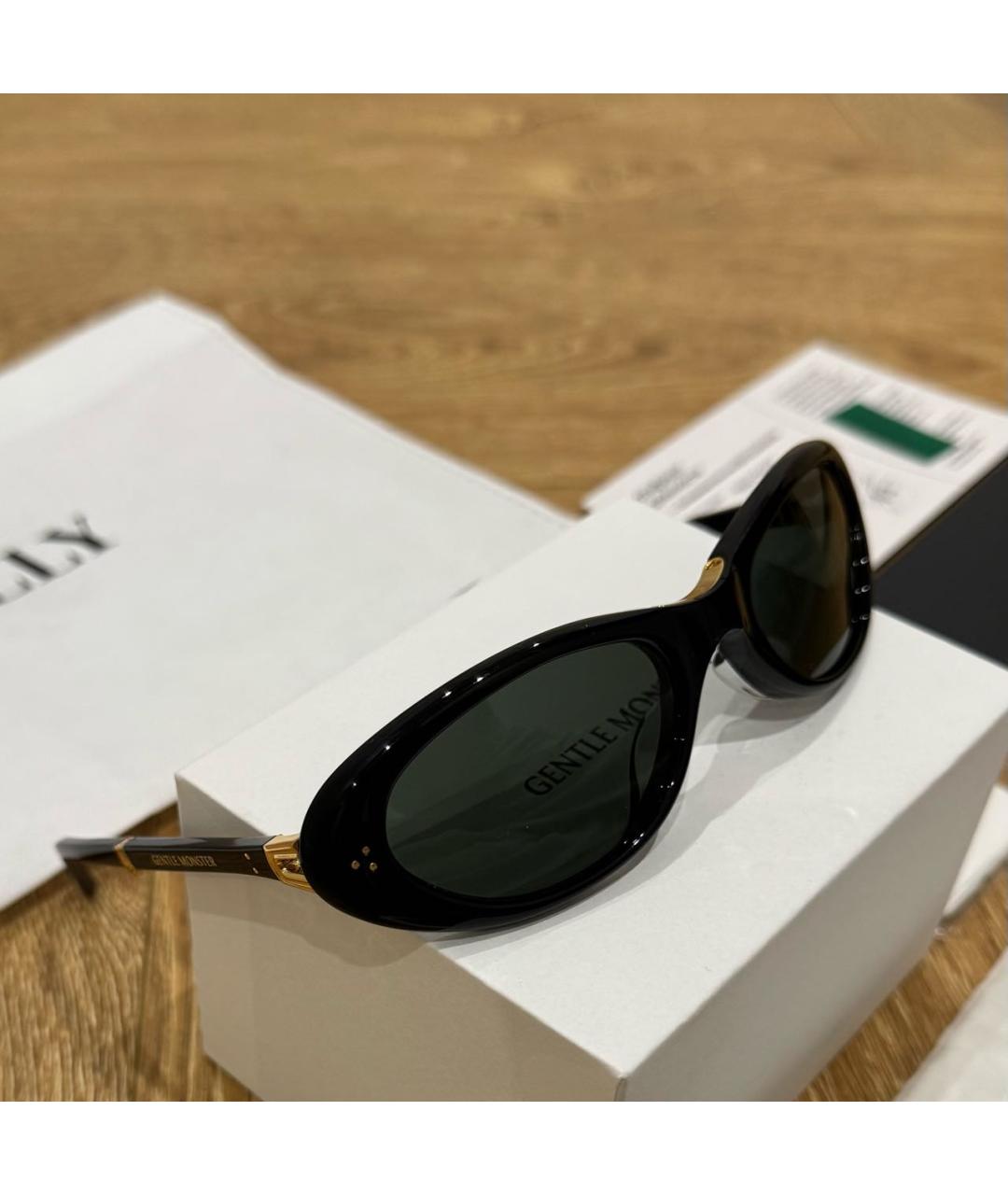 GENTLE MONSTER Черные пластиковые солнцезащитные очки, фото 9