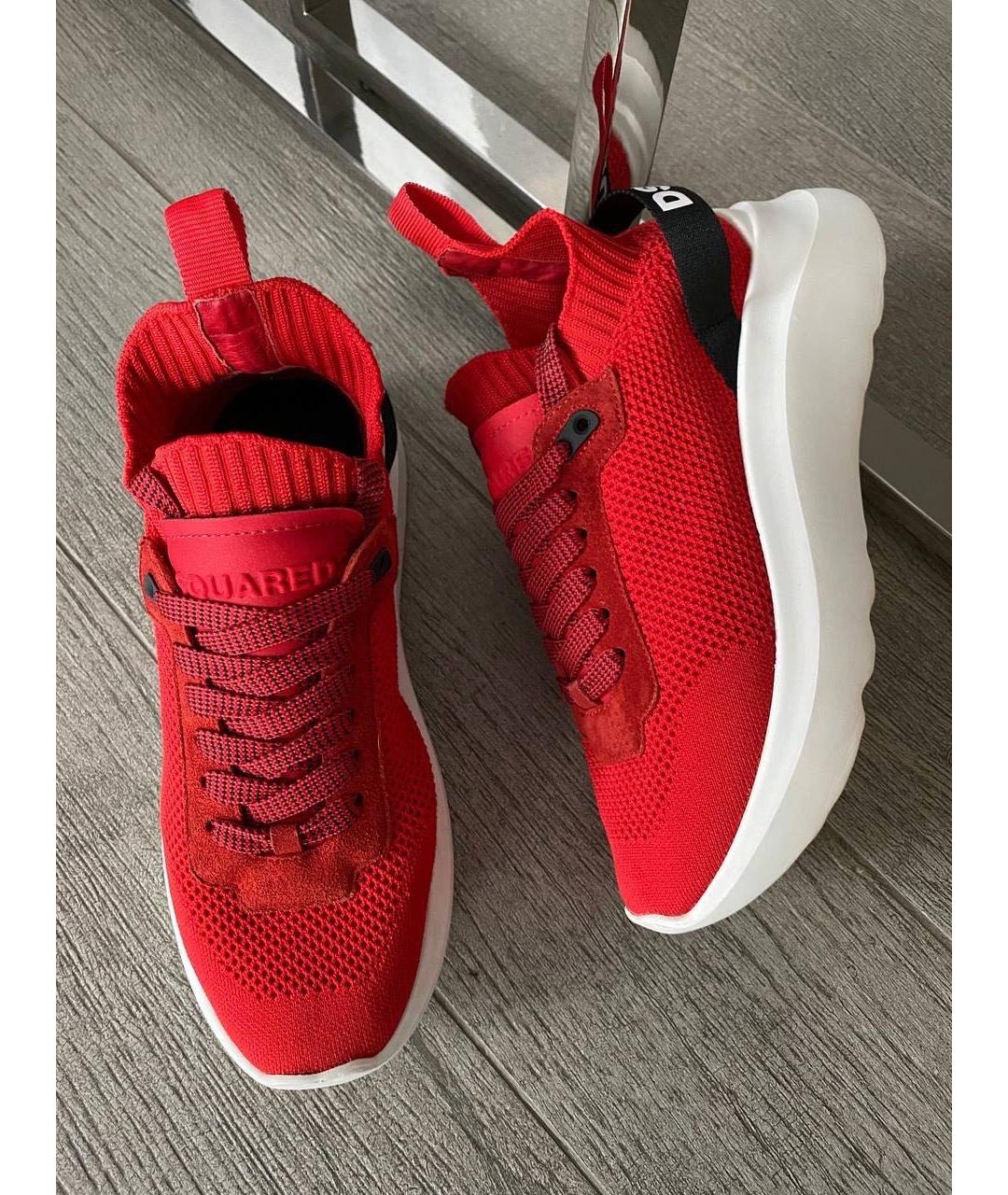 DSQUARED2 Красные кроссовки, фото 7