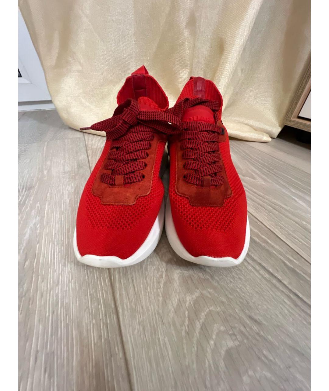 DSQUARED2 Красные кроссовки, фото 2