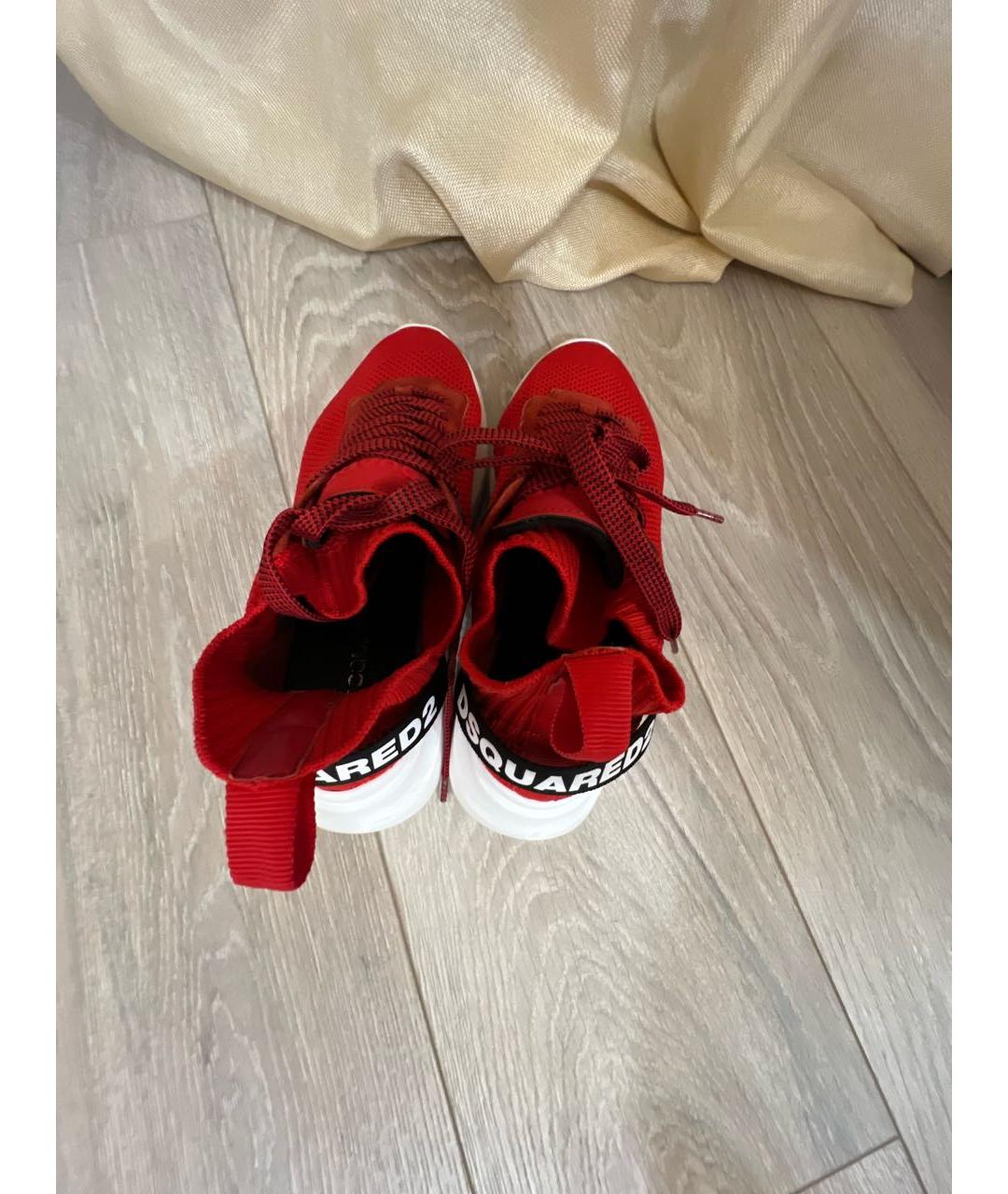 DSQUARED2 Красные кроссовки, фото 3