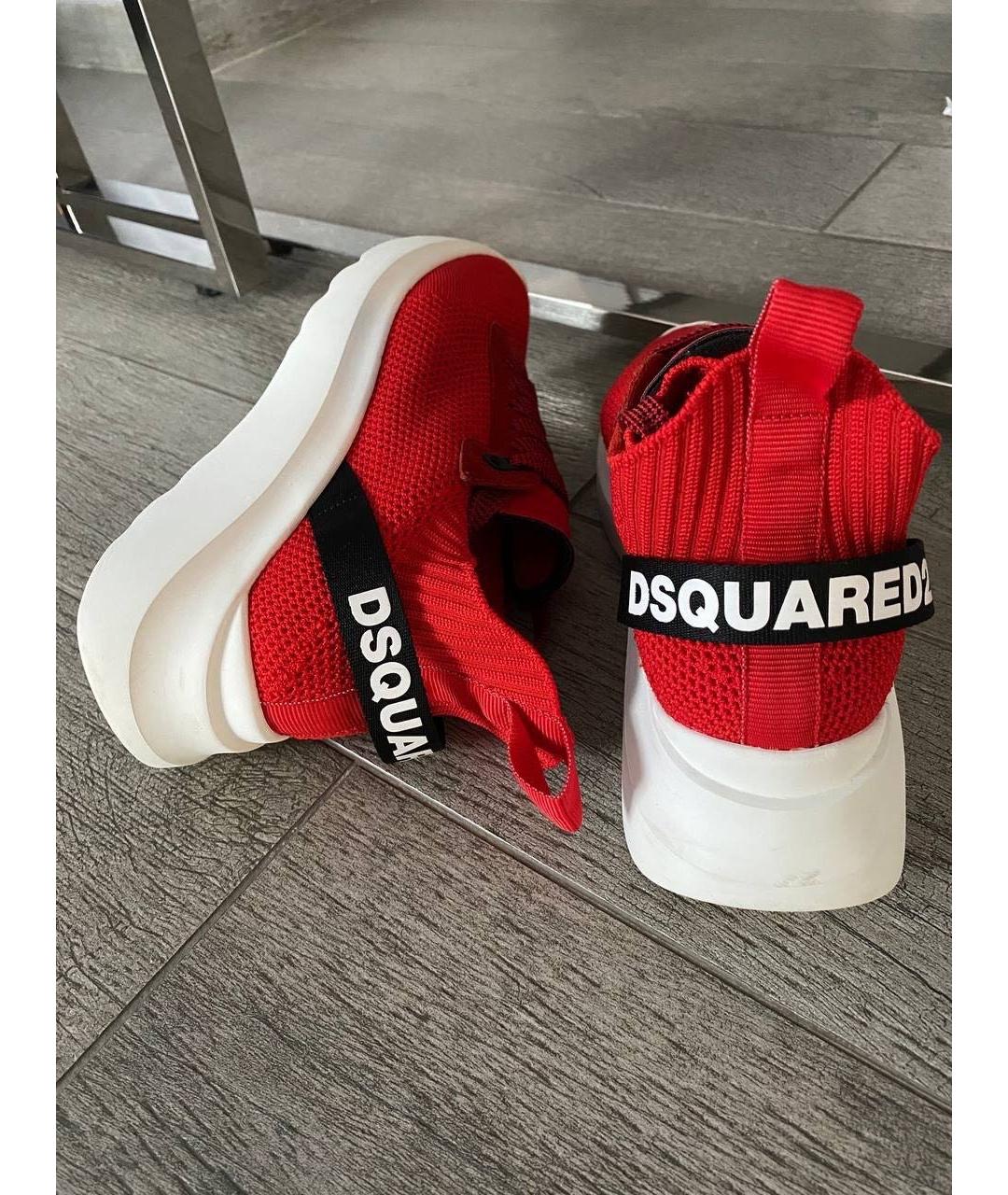 DSQUARED2 Красные кроссовки, фото 6