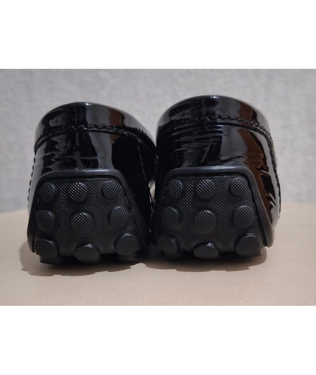 LOUIS VUITTON Черные мокасины из лакированной кожи, фото 4