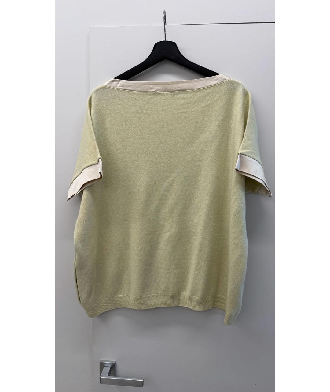 FABIANA FILIPPI Бежевая кашемировая футболка, фото 2