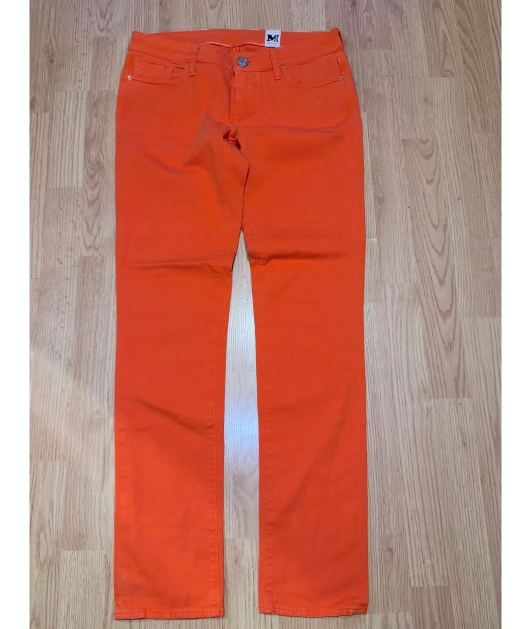 MISSONI Оранжевое хлопко-эластановые джинсы слим, фото 7
