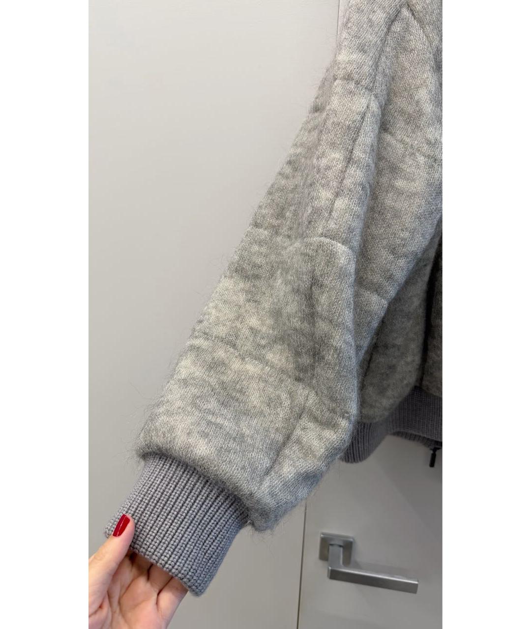 FABIANA FILIPPI Серая шерстяная куртка, фото 8