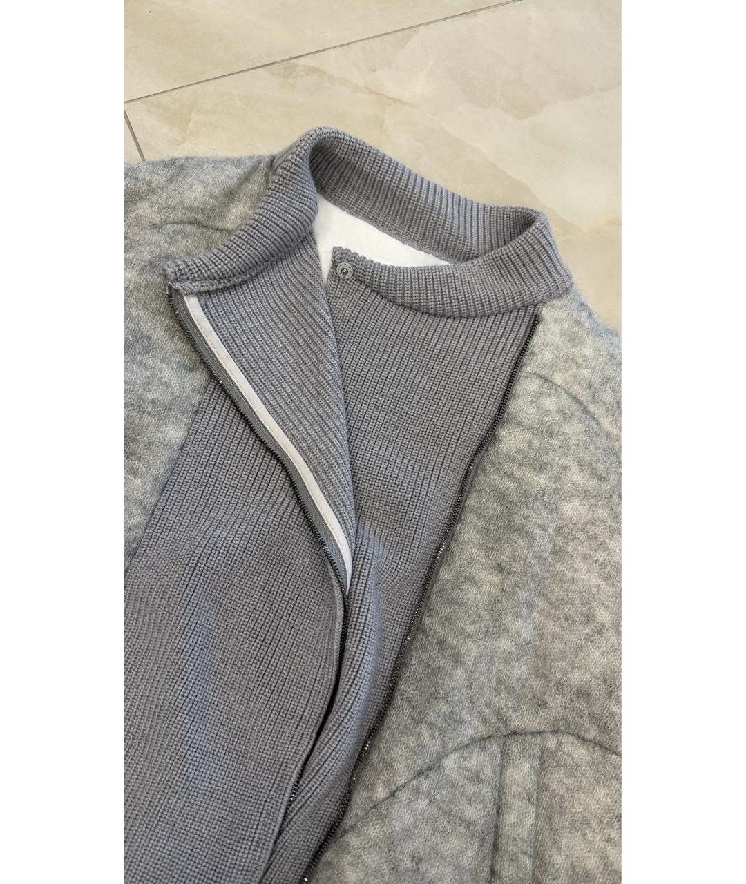 FABIANA FILIPPI Серая шерстяная куртка, фото 6