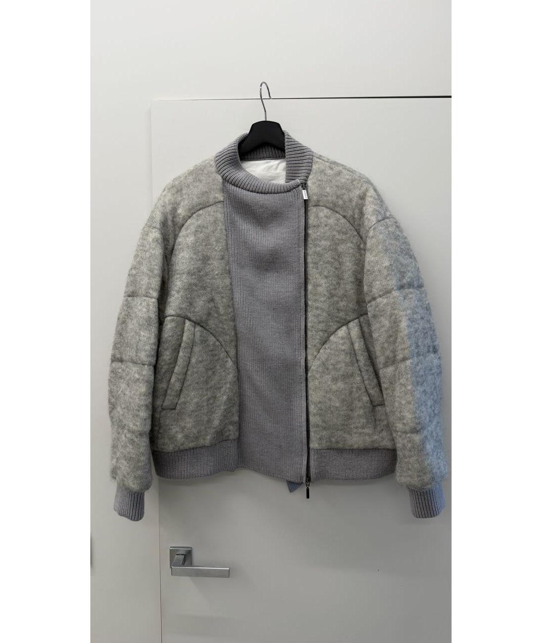 FABIANA FILIPPI Серая шерстяная куртка, фото 9