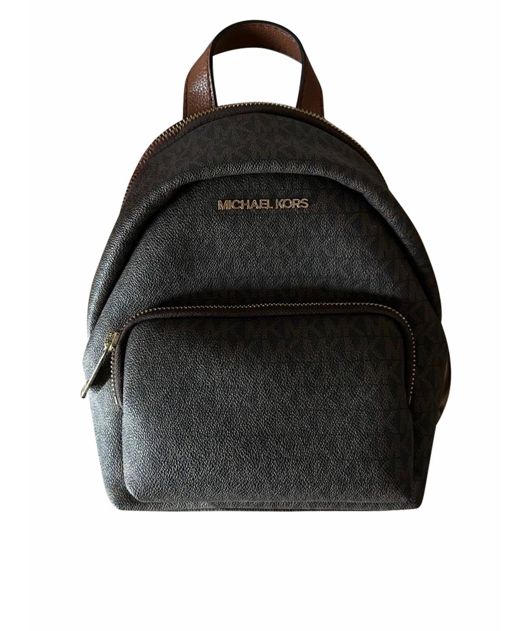 MICHAEL KORS Коричневый кожаный рюкзак, фото 1