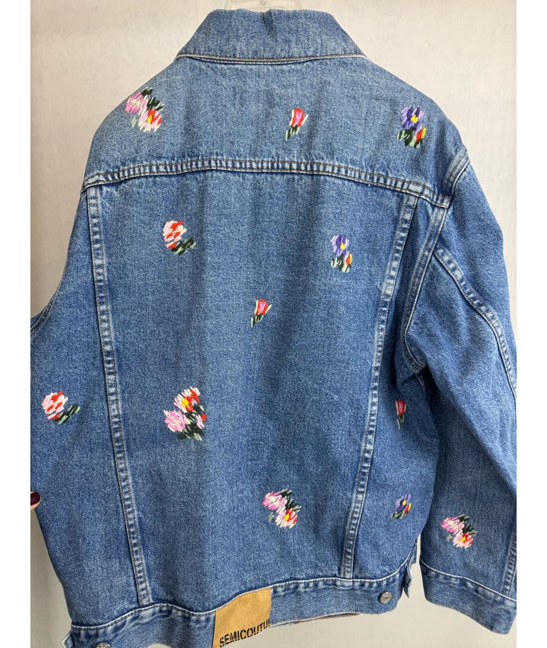 SEMICOUTURE Синяя хлопковая куртка, фото 2