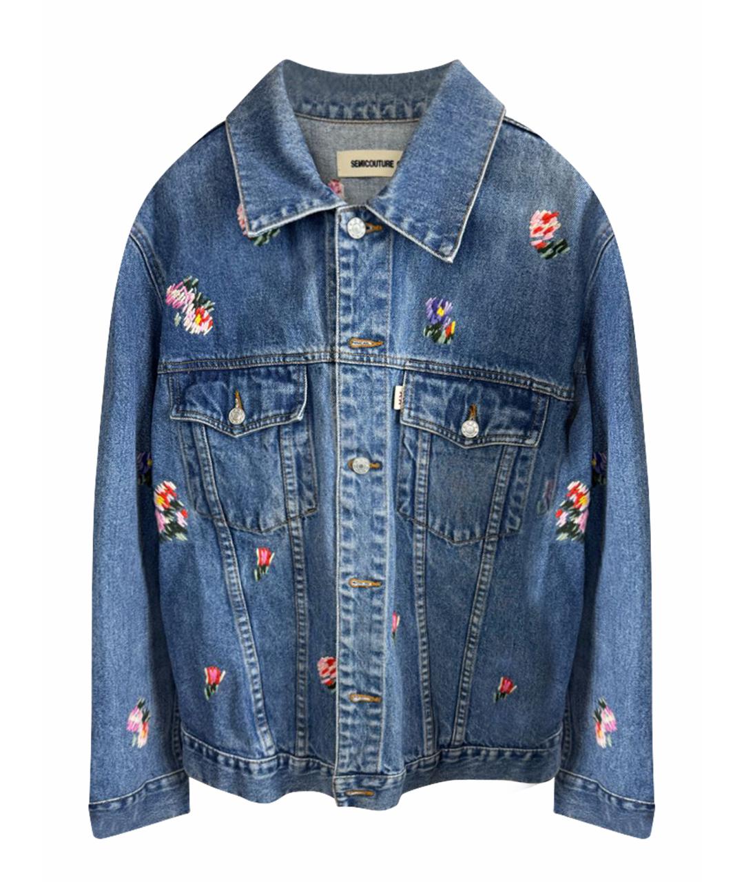 SEMICOUTURE Синяя хлопковая куртка, фото 1