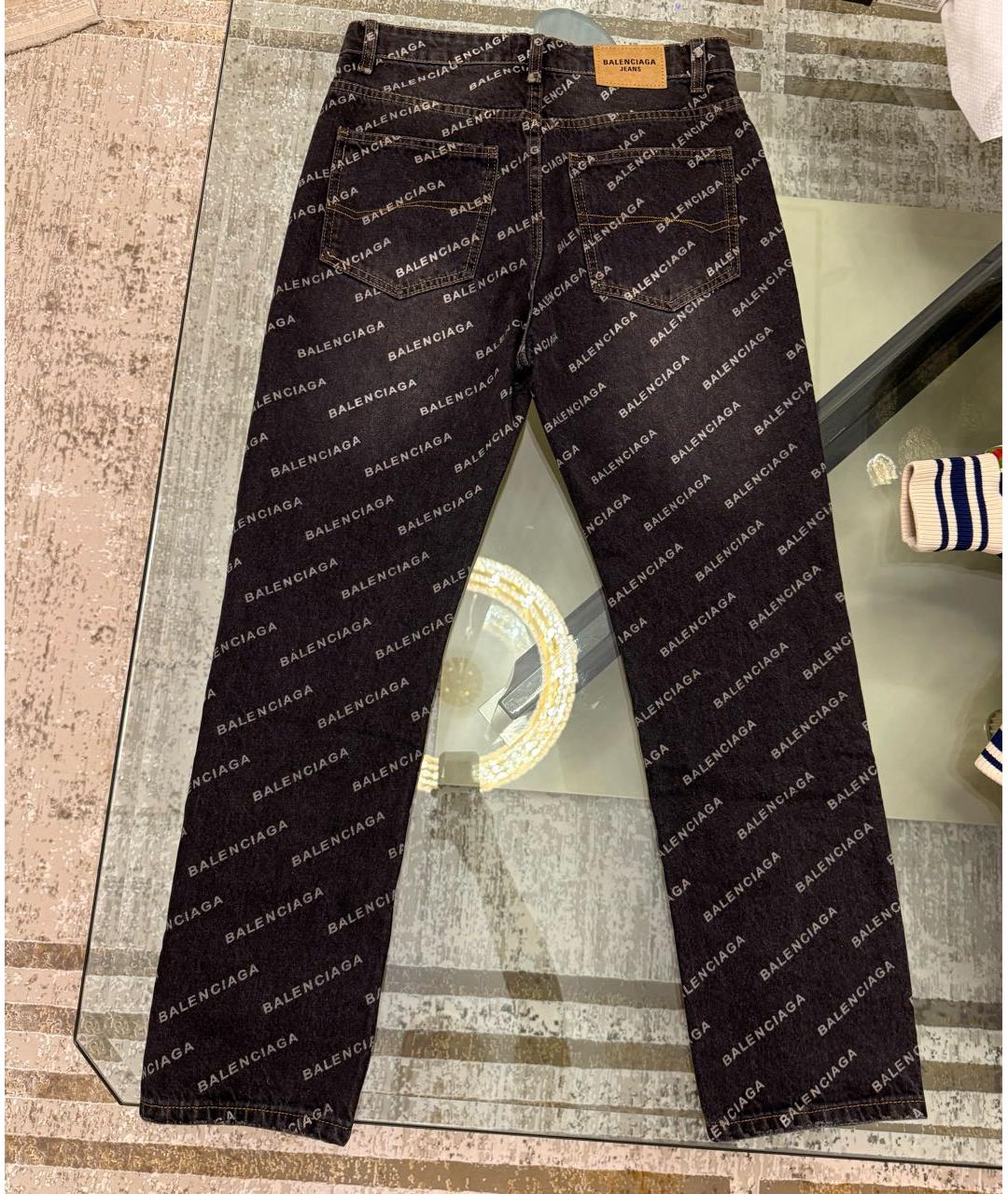 BALENCIAGA Серые хлопковые прямые джинсы, фото 2