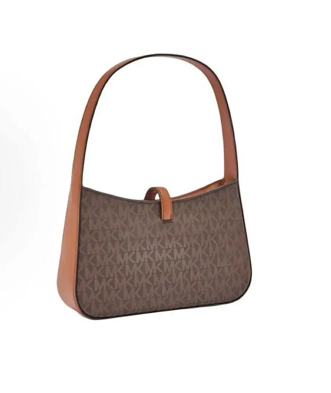MICHAEL KORS Коричневая кожаная сумка через плечо, фото 2