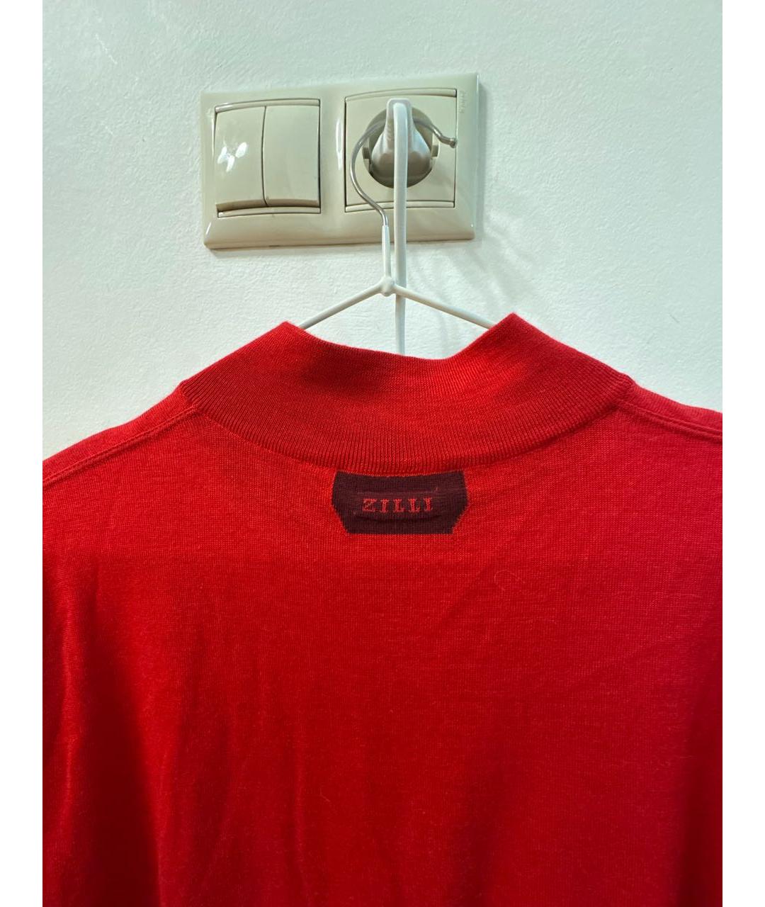 ZILLI Красный кашемировый джемпер / свитер, фото 3