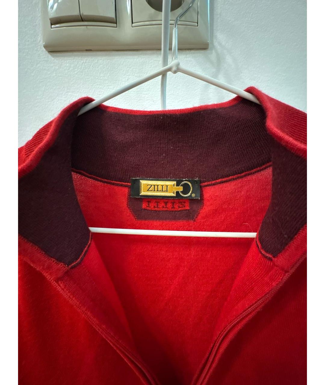 ZILLI Красный кашемировый джемпер / свитер, фото 8
