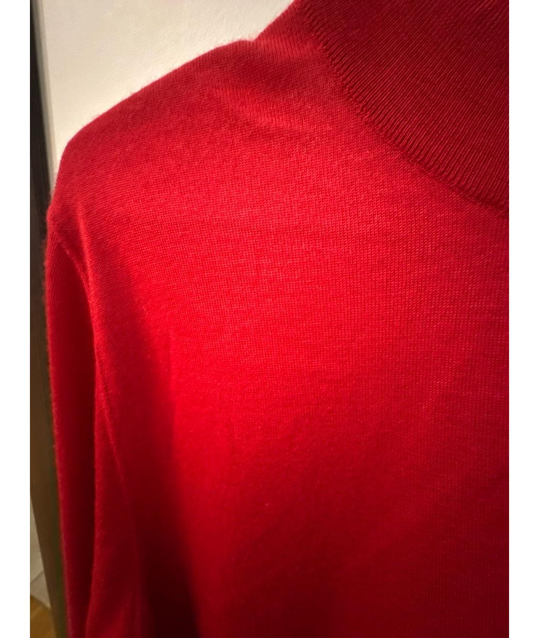 ZILLI Красный кашемировый джемпер / свитер, фото 4