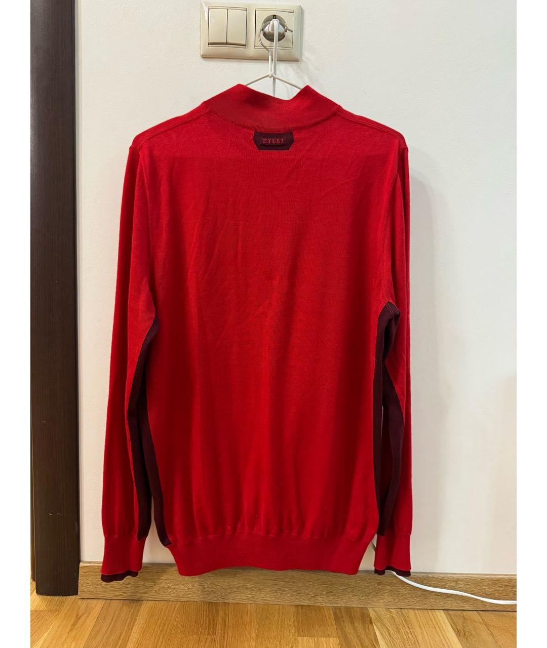 ZILLI Красный кашемировый джемпер / свитер, фото 2