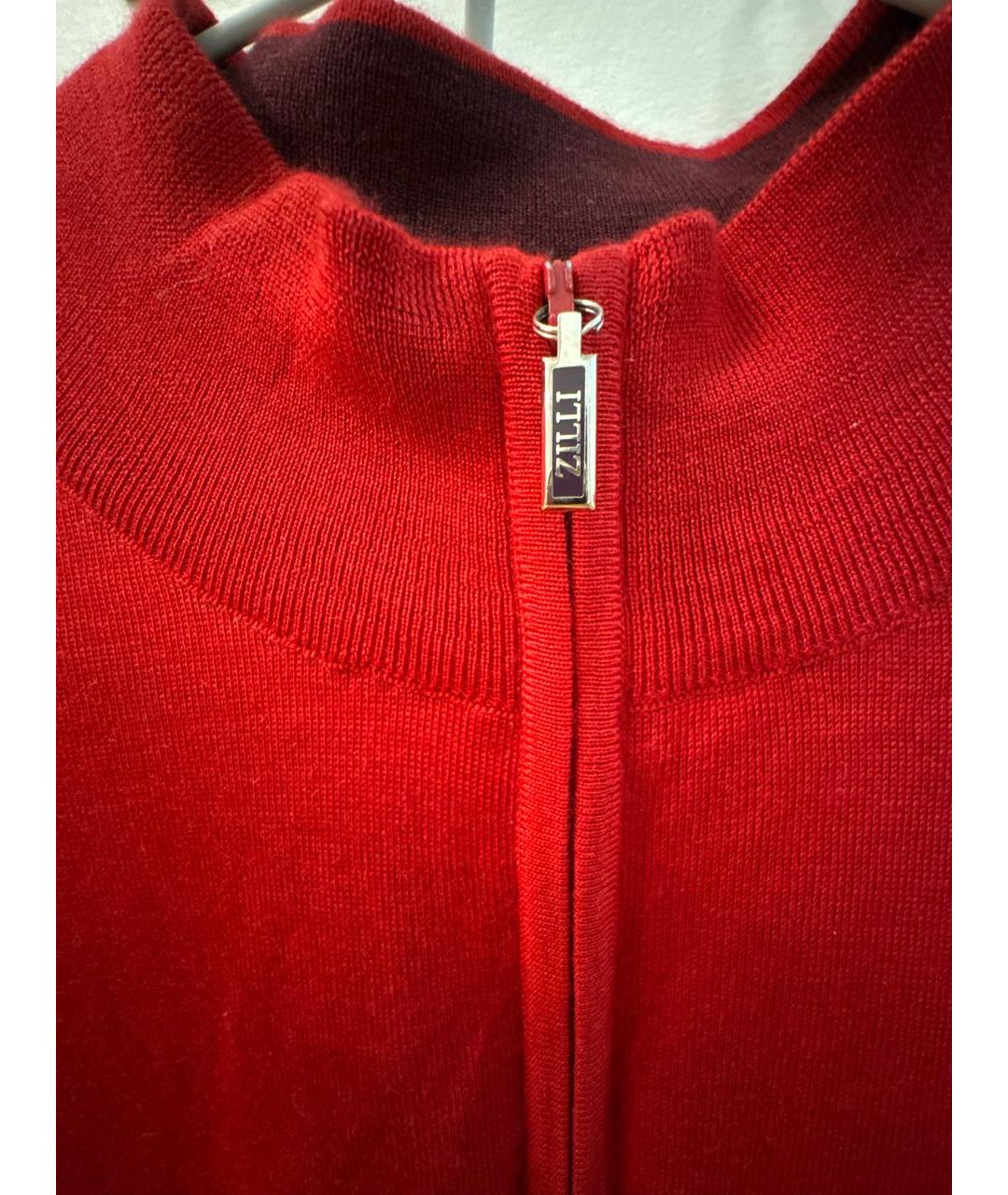 ZILLI Красный кашемировый джемпер / свитер, фото 5