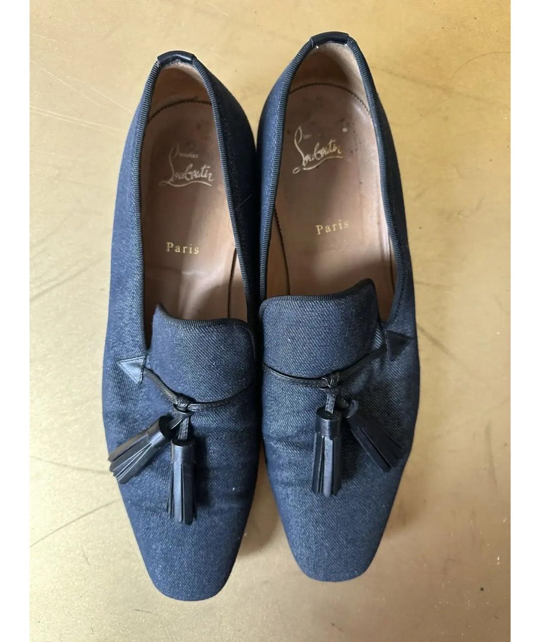 CHRISTIAN LOUBOUTIN Синие лоферы, фото 3