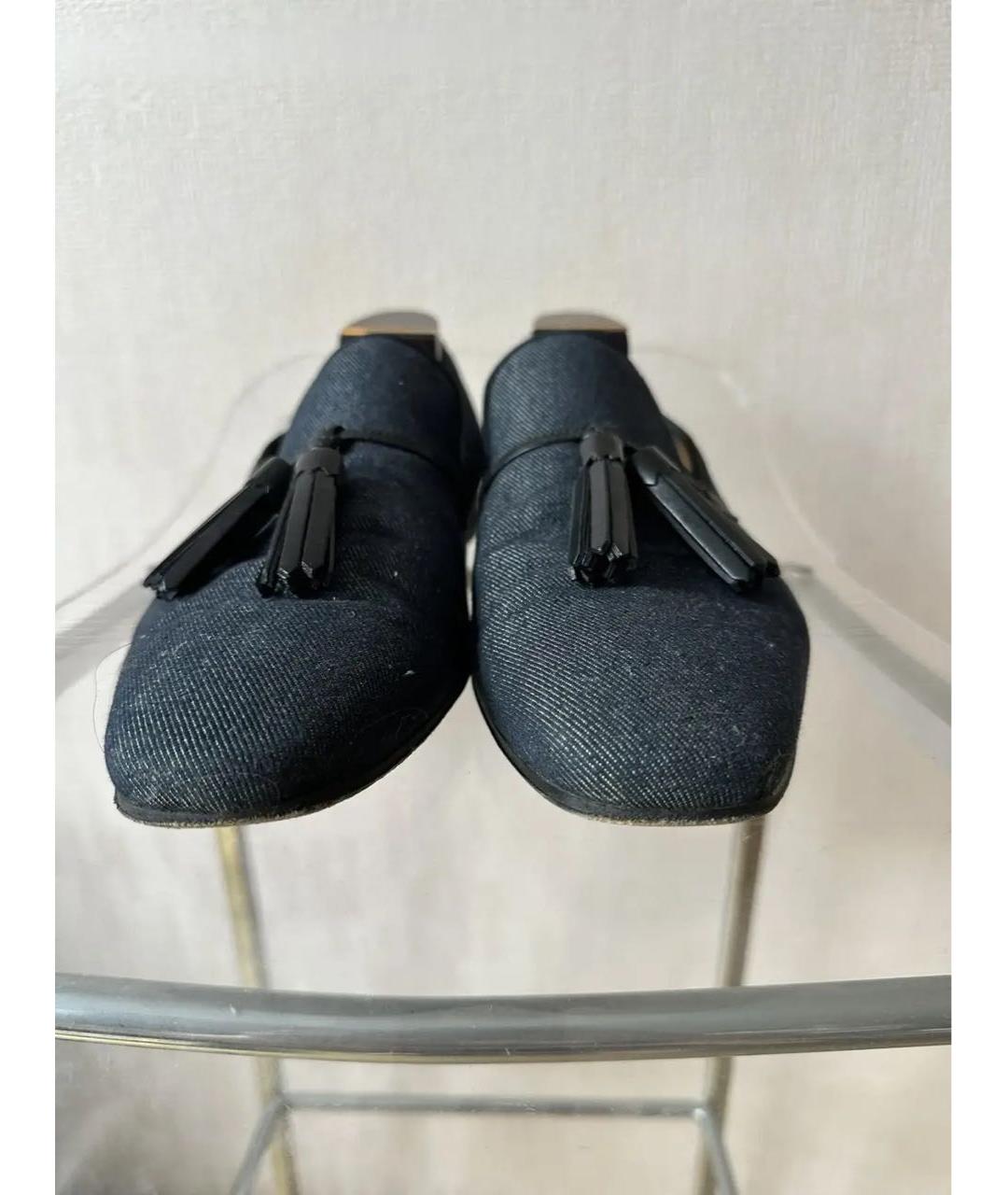 CHRISTIAN LOUBOUTIN Синие лоферы, фото 2