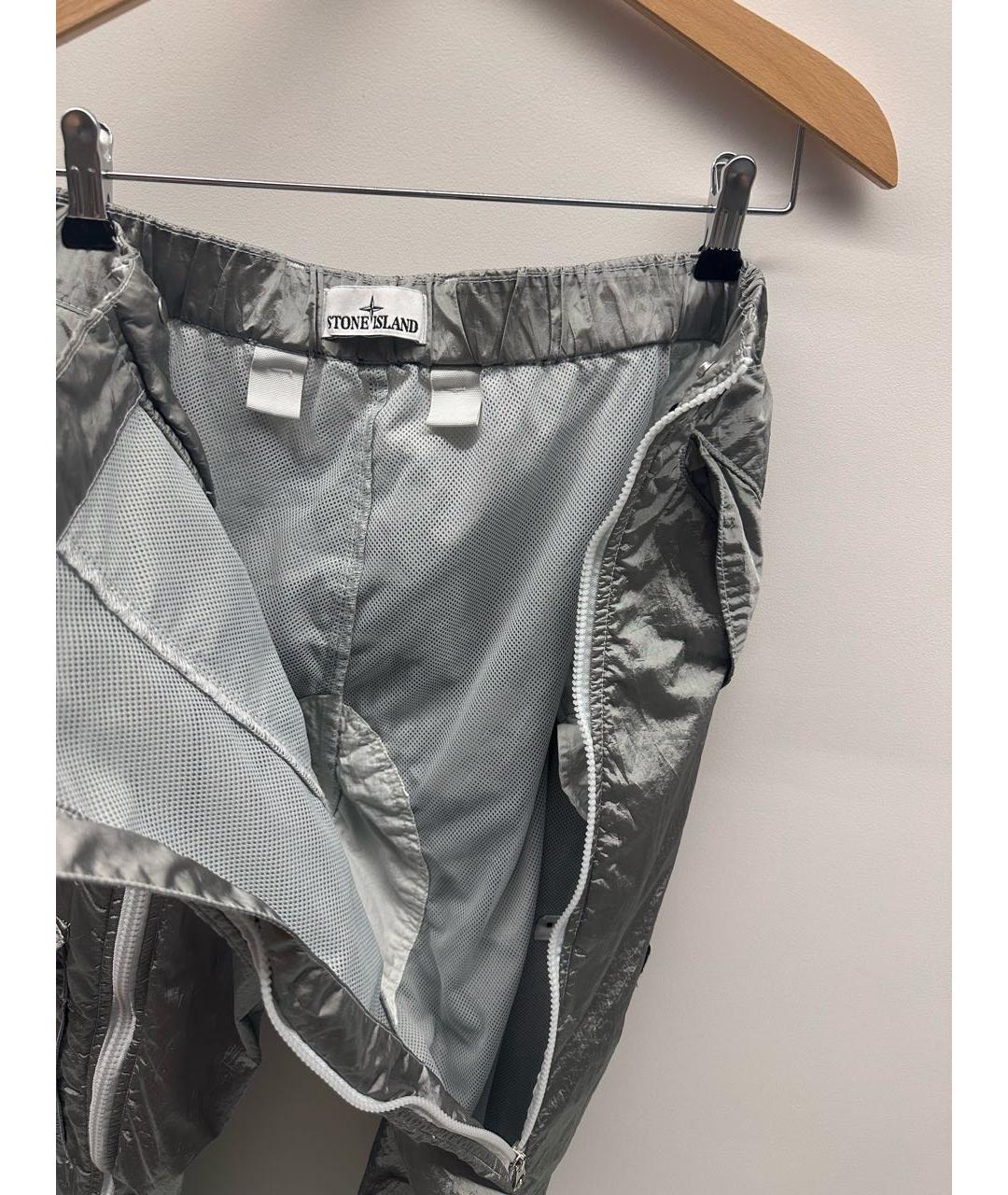 STONE ISLAND Серые повседневные брюки, фото 5